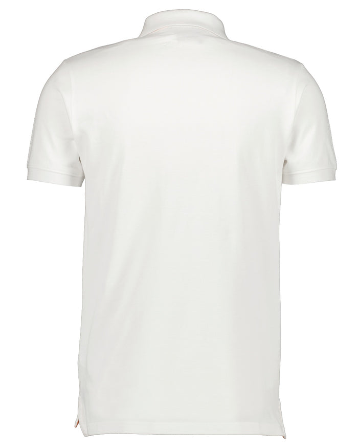 Snow White coloured Didriksons Ville Pike Polo Shirt 2 on white background #colour_snow-white