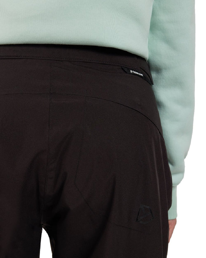 Black coloured Didriksons Womens Annika Pants on white background #colour_black