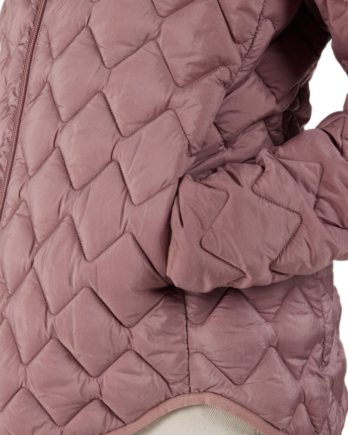 Faded Wine coloured Didriksons Womens Evelyn Jacket on white background #colour_faded-wine
