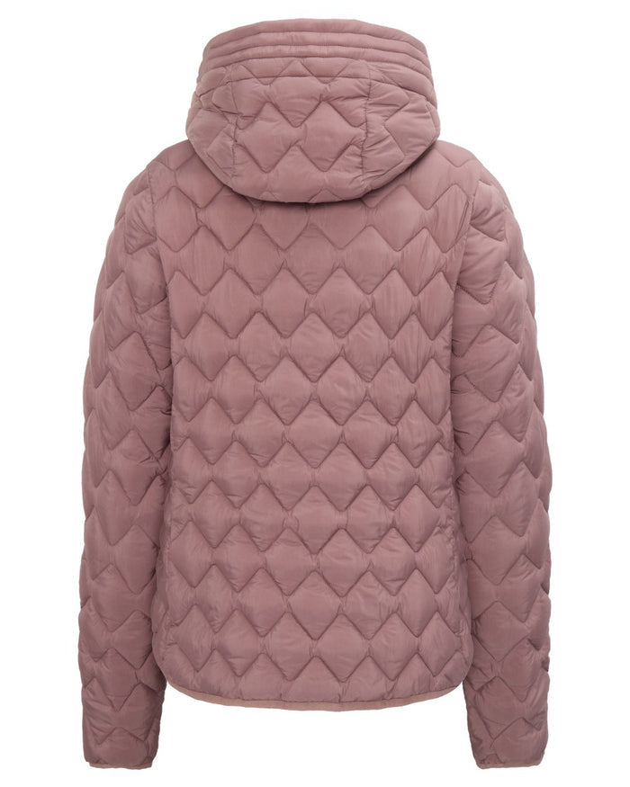 Faded Wine coloured Didriksons Womens Evelyn Jacket on white background #colour_faded-wine
