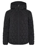Black coloured Didriksons Womens Evelyn Jacket on white background #colour_black