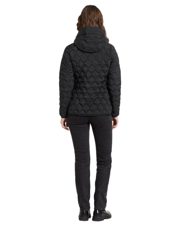 Black coloured Didriksons Womens Evelyn Jacket on white background #colour_black