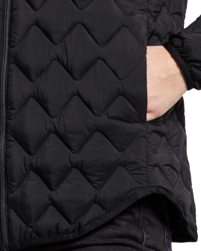 Black coloured Didriksons Womens Evelyn Jacket on white background #colour_black