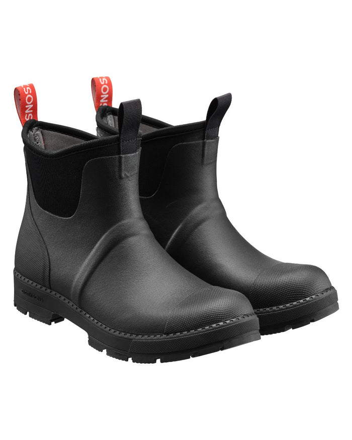 Black coloured Didriksons Womens Grinda Boots on white background #colour_black