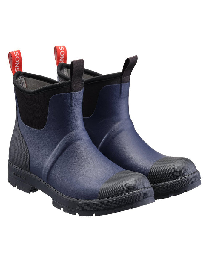 Dark Night Blue coloured Didriksons Womens Grinda Boots on white background #colour_dark-night-blue