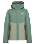 Light Moss coloured Didriksons Womens Grit Jacket 4 on white background #colour_light-moss