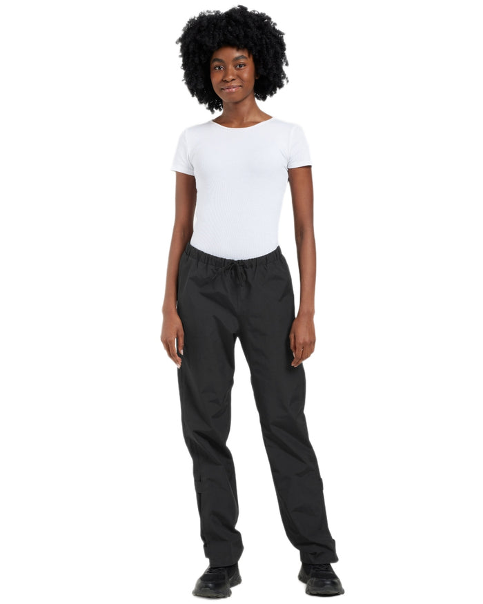 Black coloured Didriksons Womens Grit Pants 4 on white background #colour_black