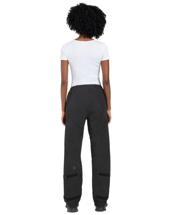 Black coloured Didriksons Womens Grit Pants 4 on white background #colour_black