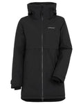 Black Coloured Didriksons Helle Ladies Parka 6 on white background #colour_black