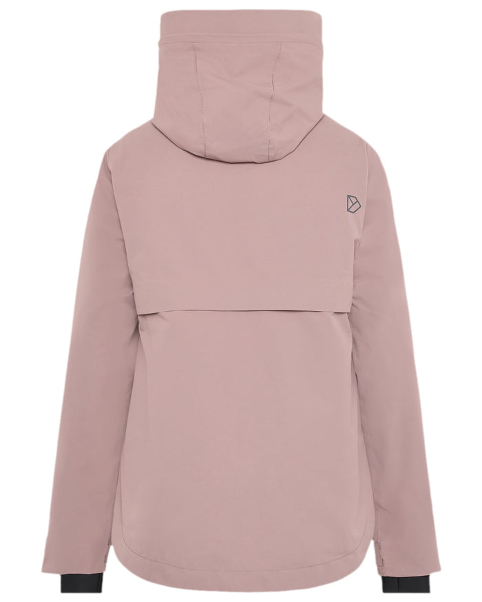 Faded Wine Coloured Didriksons Jennie Womens Jacket on white background  #colour_faded-wine