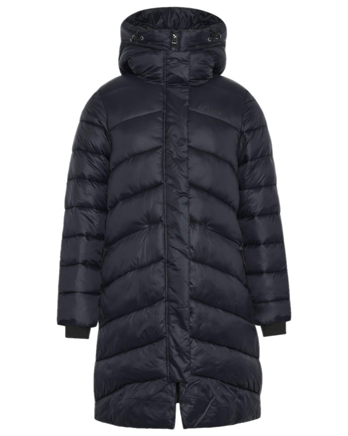Black Coloured Didriksons Womens Marion Parka on white background #colour_black