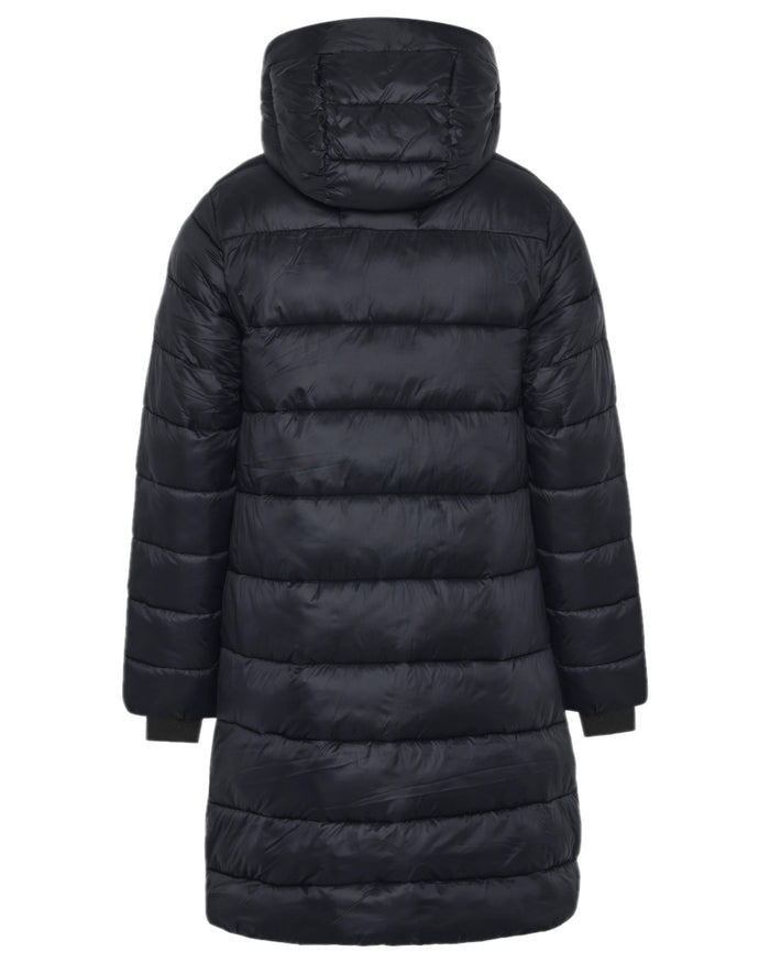 Black Coloured Didriksons Womens Marion Parka on white background #colour_black