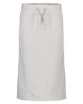 Aluminum Melange coloured Didriksons Womens Reso Skirt on white background #colour_aluminum-melange