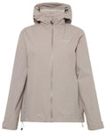 Ash Brown Coloured Didriksons Womens Trinya Jacket on white background #colour_ash-brown