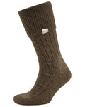 Olive Coloured Dubarry Alpaca Socks on white background #colour_olive