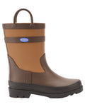 Walnut Coloured Dubarry Childrens Splash Waterproof Boots on white background #colour_walnut