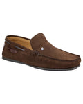Cigar coloured Dubarry Fiji Loafers on white background #colour_cigar
