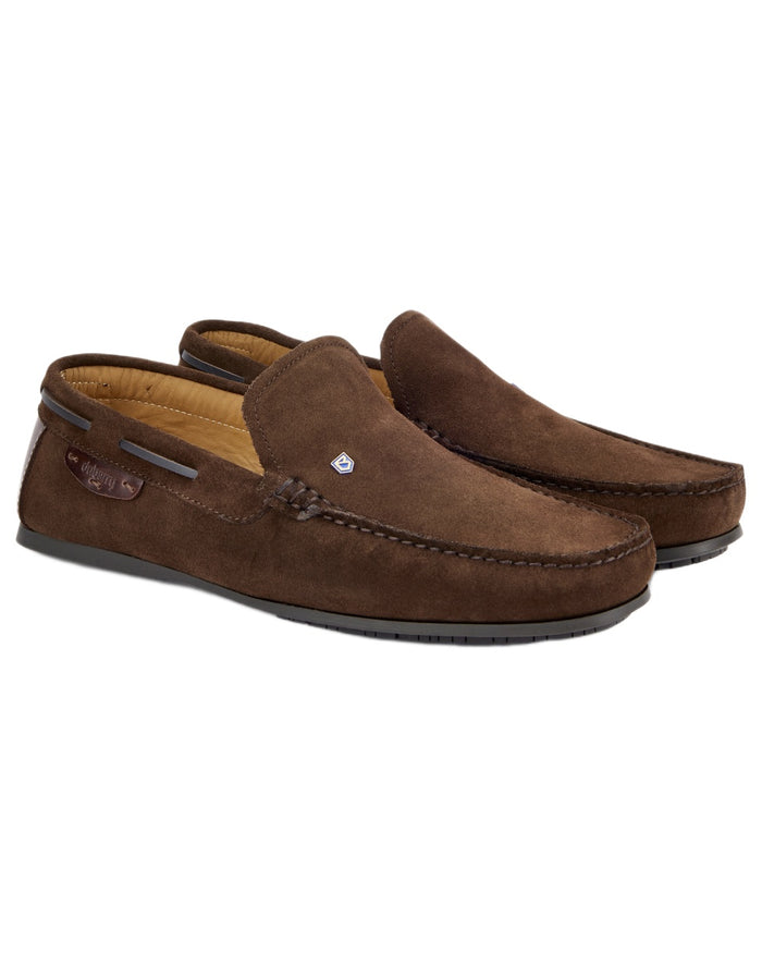 Cigar coloured Dubarry Fiji Loafers on white background #colour_cigar