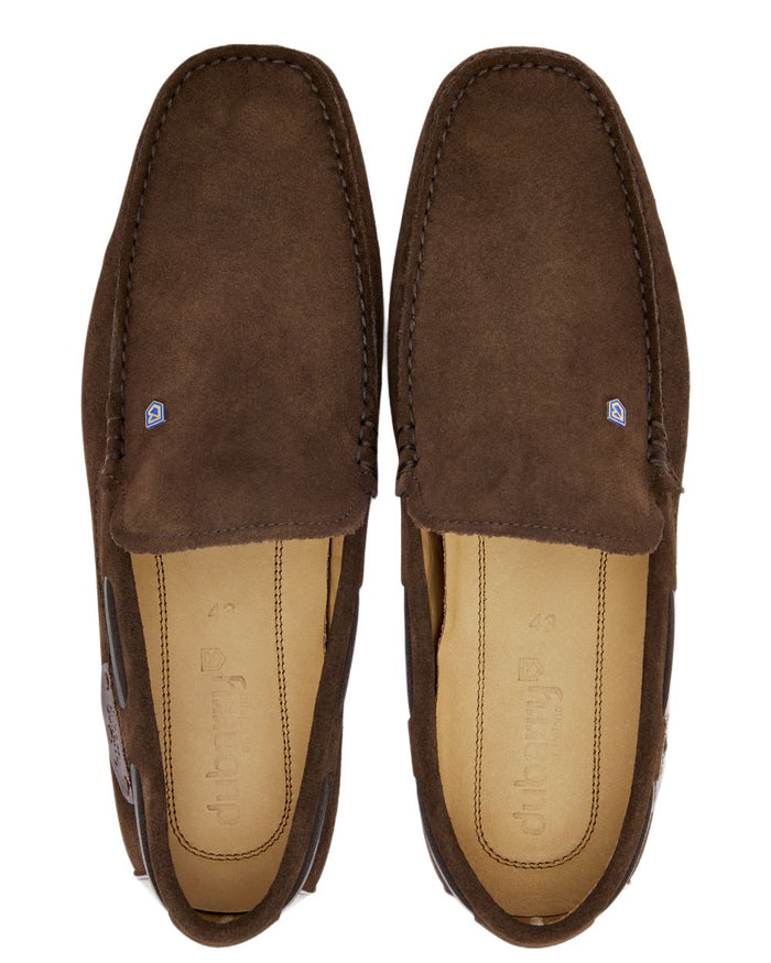 Cigar coloured Dubarry Fiji Loafers on white background #colour_cigar