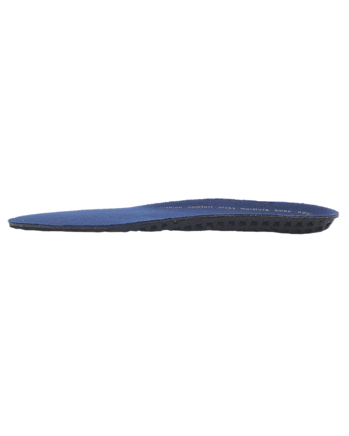 Navy coloured Dubarry Footbed on white background #colour_navy
