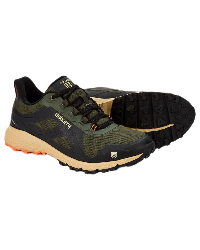 Black Multi coloured Dubarry Kempton Waterproof Breathable Sneaker on white background #colour_black-multi