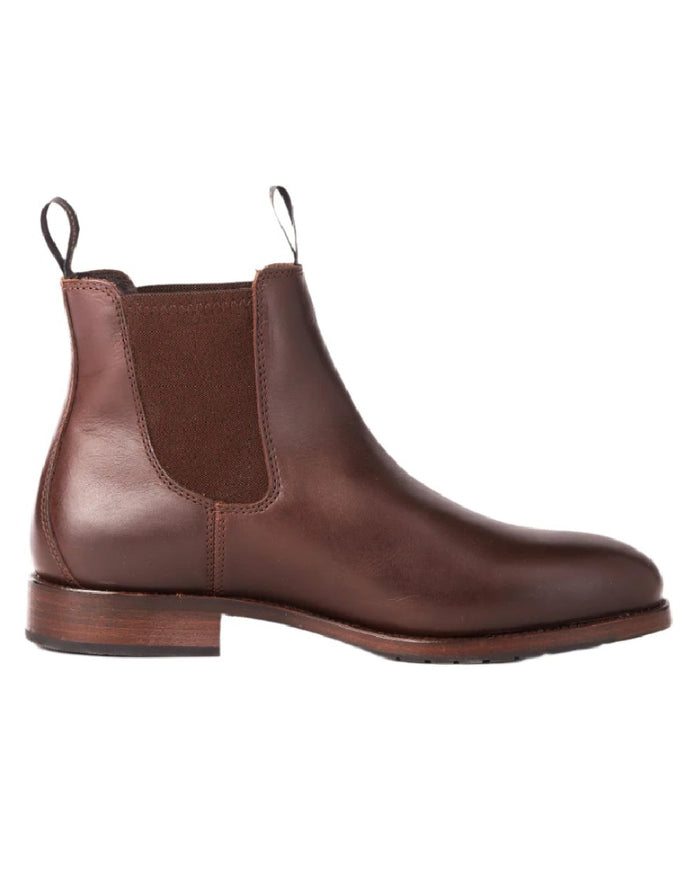 Mahogany coloured Dubarry Kerry Leather Soled Boots on white background #colour_mahogany