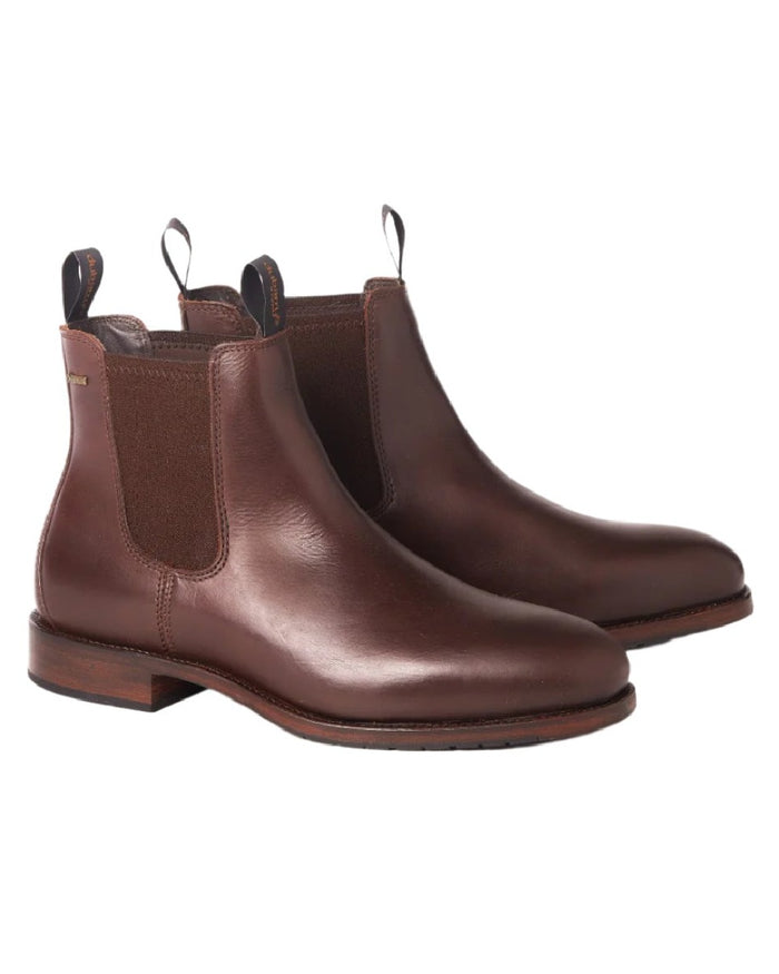 Mahogany coloured Dubarry Kerry Leather Soled Boots on white background #colour_mahogany