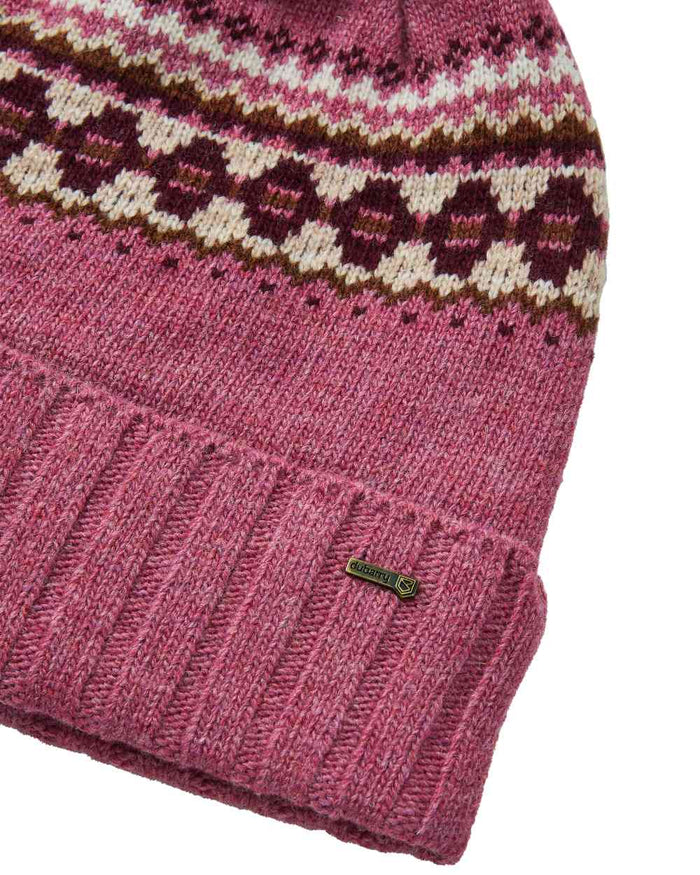 Clover Coloured Dubarry Kilcormac Ladies Knitted Hat On A White Background #colour_clover