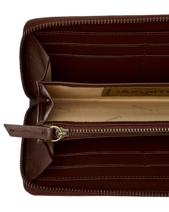 Cedar Coloured Dubarry Killucan Leather Wallet on white background #colour_cedar