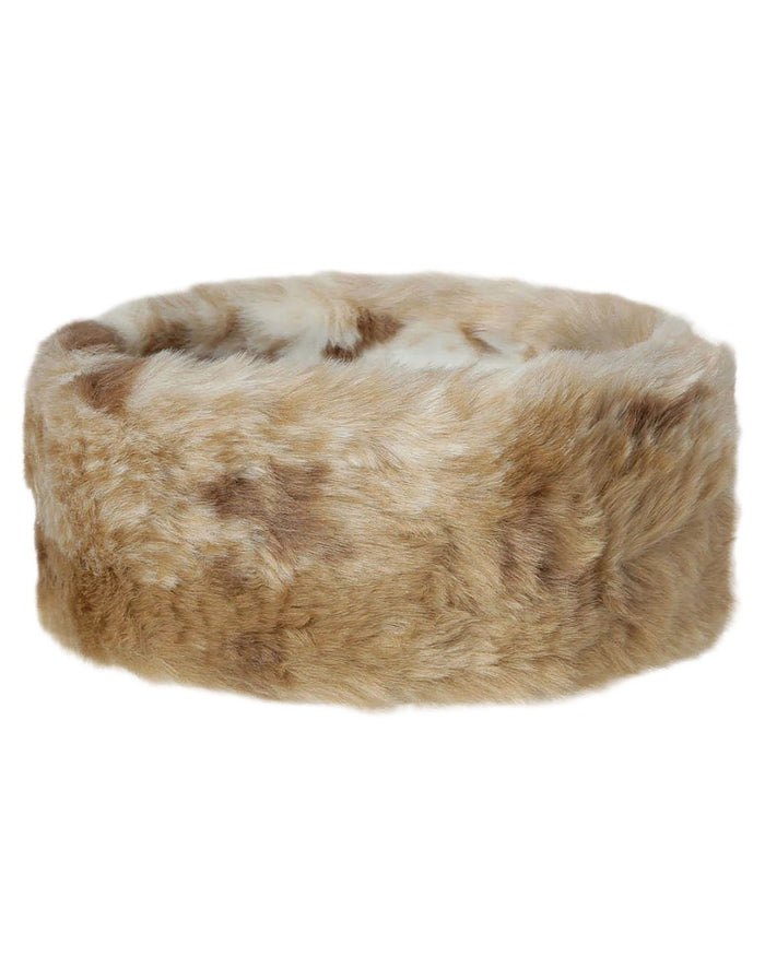 Chinchilla Coloured Dubarry Ladies Faux Fur Headband On A White Background #colour_chinchilla
