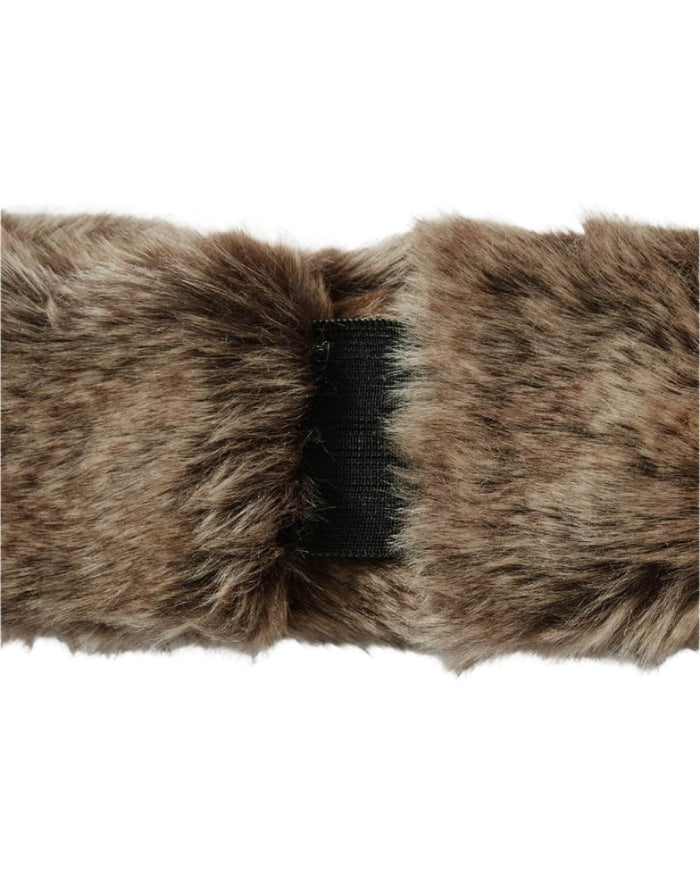 Elk Coloured Dubarry Ladies Faux Fur Headband On A White Background #colour_elk