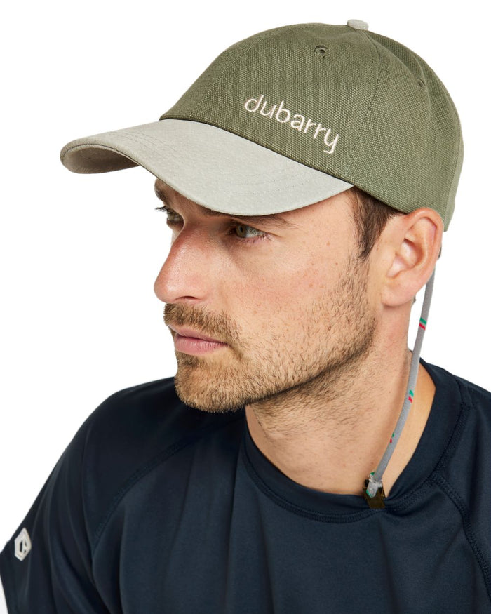 Pesto coloured Dubarry Mens Causeway Hat on white background #colour_pesto