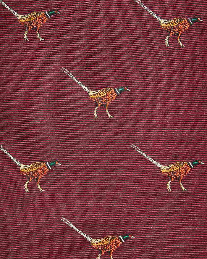 Merlot coloured Dubarry Madden Mens Silk Tie on white background #colour_merlot