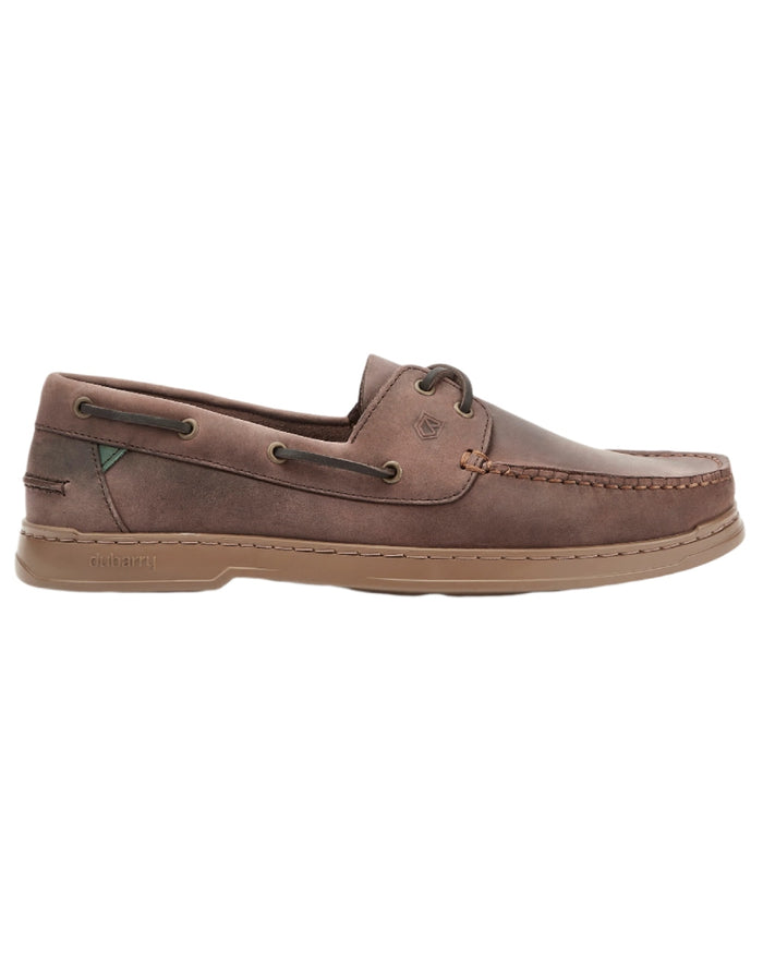 Old Rum coloured Dubarry Mens Oceania Two Eye-Tie Moccasin Shoes on white background #colour_old-rum