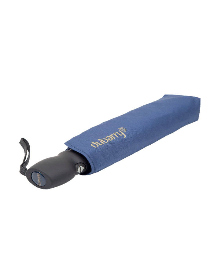 Navy coloured Dubarry Poppins Umbrella on white background #colour_navy