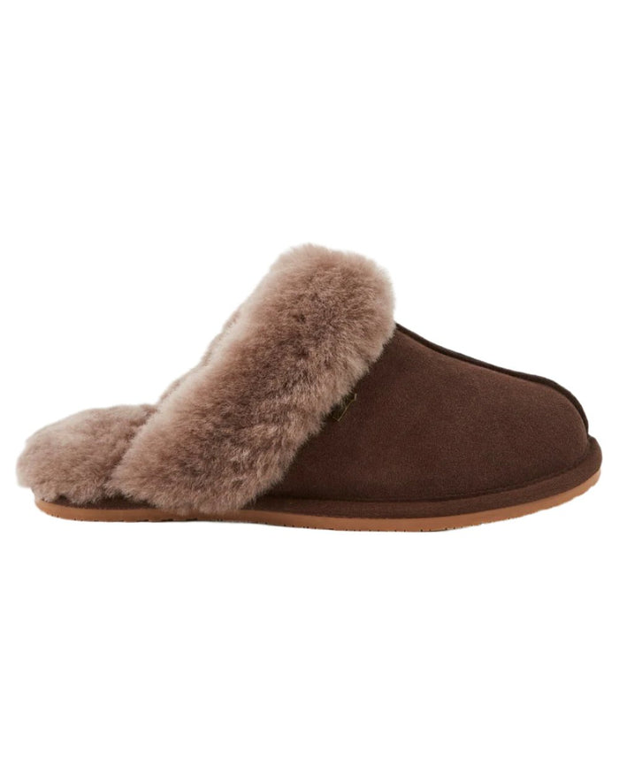 Cigar Coloured Dubarry Rockmill Slip On Slippers On A White Background #colour_cigar