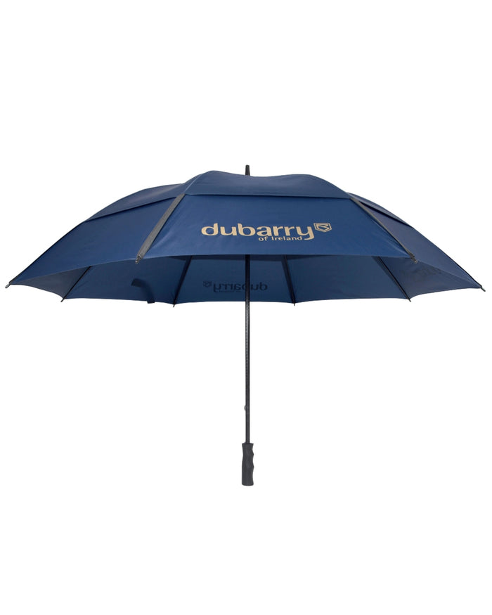 Navy coloured Dubarry Umbrella on white background #colour_navy