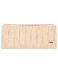 Chalk Coloured Dubarry Womens Gleeson Cable Knit Headband on white background #colour_chalk