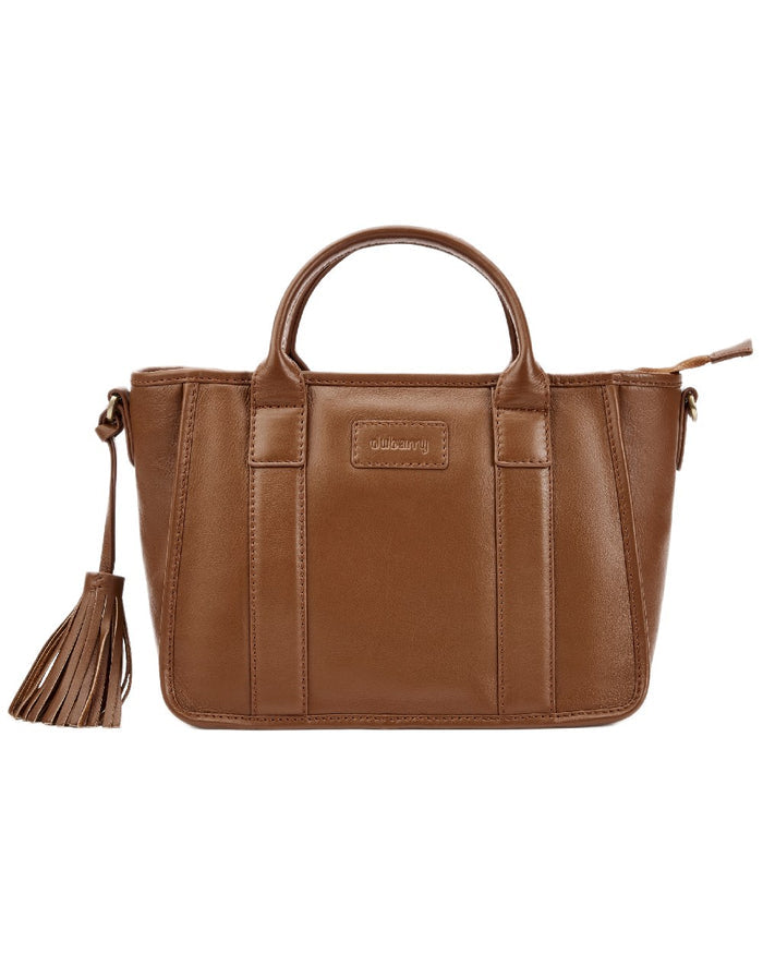 Caramel Coloured Dubarry Womens Ramelton Leather Handbag on white background #colour_caramel