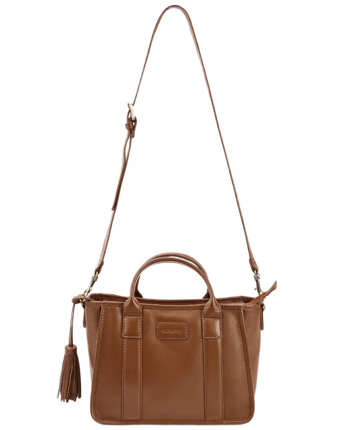 Caramel Coloured Dubarry Womens Ramelton Leather Handbag on white background #colour_caramel