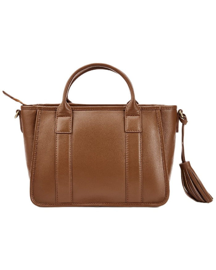 Caramel Coloured Dubarry Womens Ramelton Leather Handbag on white background #colour_caramel