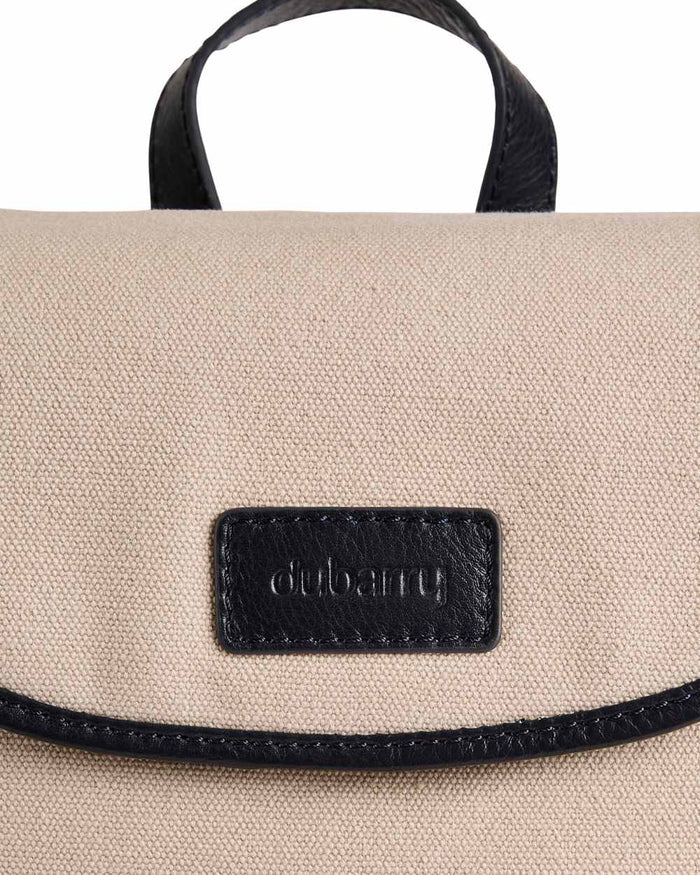 Navy coloured Dubarry Womens Rosegreen Canvas Backpack on white background #colour_navy