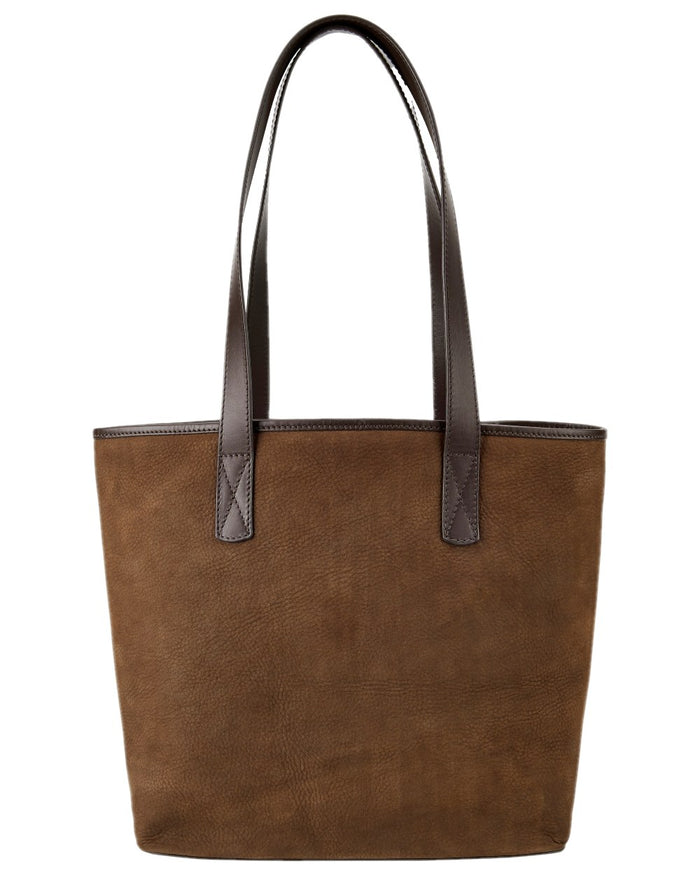 Walnut Coloured Dubarry Womens Rosemount Tote Bag on white background #colour_walnut