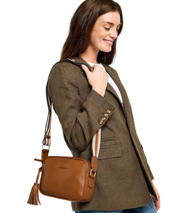 Caramel Coloured Dubarry Womens Rostrevor Cross Body Bag on white background #colour_caramel