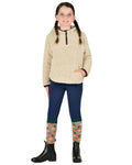 Natural Plum Perfect Trim coloured Dublin Childrens Talia Teddy Pullover on white background #colour_natural-plum-perfect-trim