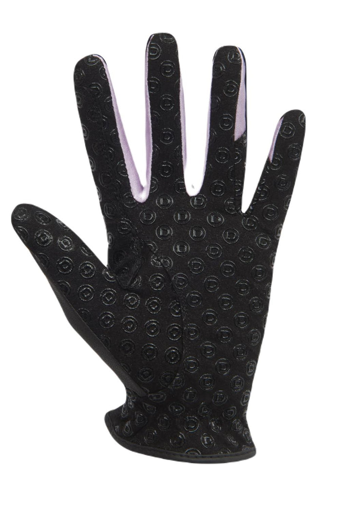 Dublin Cool-It Gel Riding Gloves In Black/Pink Back #colour_black-pink