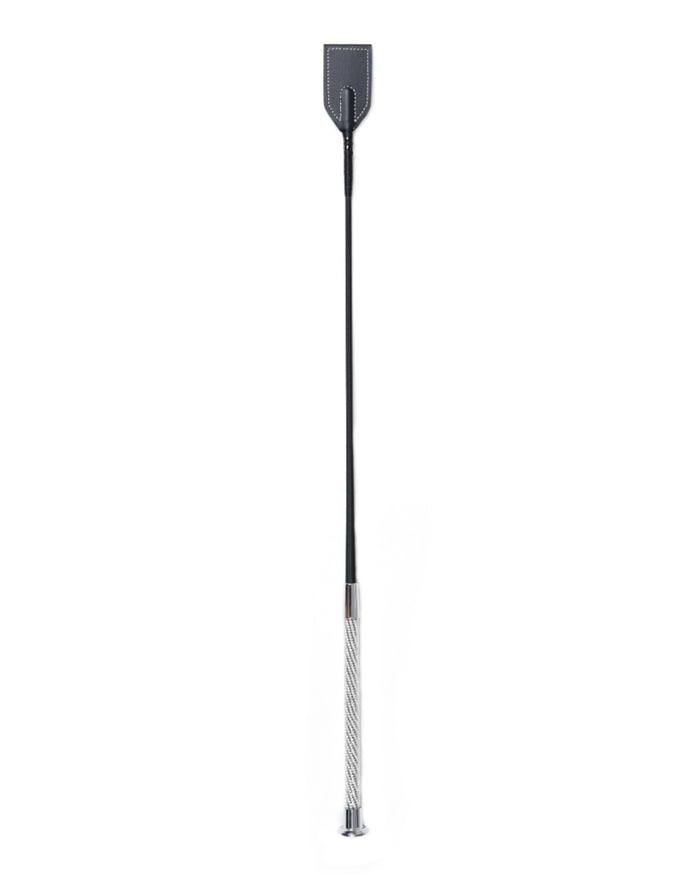 Black Coloured Dublin Crystal Handle Crop II on white background #colour_black