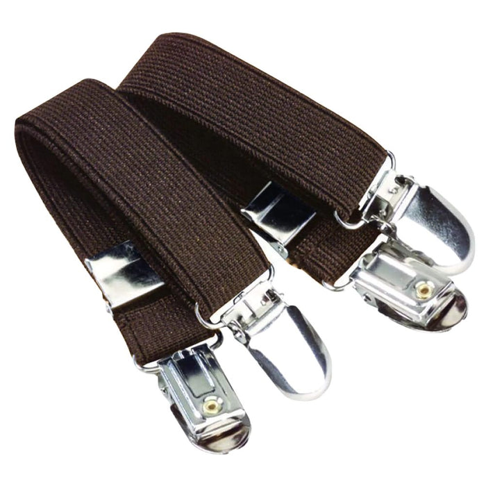 Dublin Elastic Jodhpur Clips In Brown #colour_brown