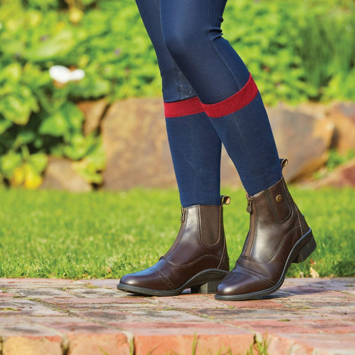 Dublin Rapture Zip Paddock Boots in Brown #colour_brown