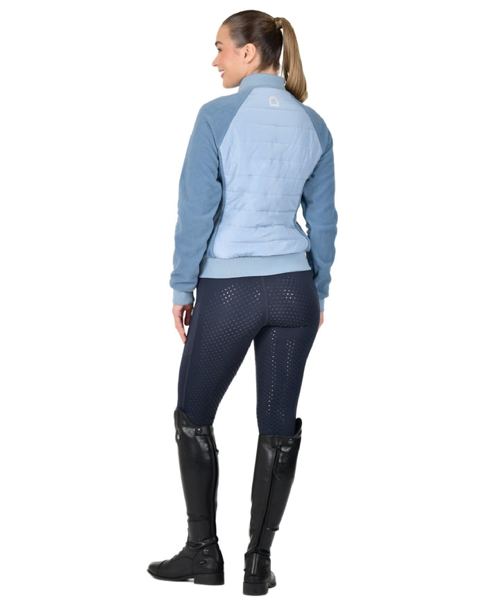 Blue Fog coloured Dublin Womens Insulated Hybrid Jacket on white background #colour_blue-fog